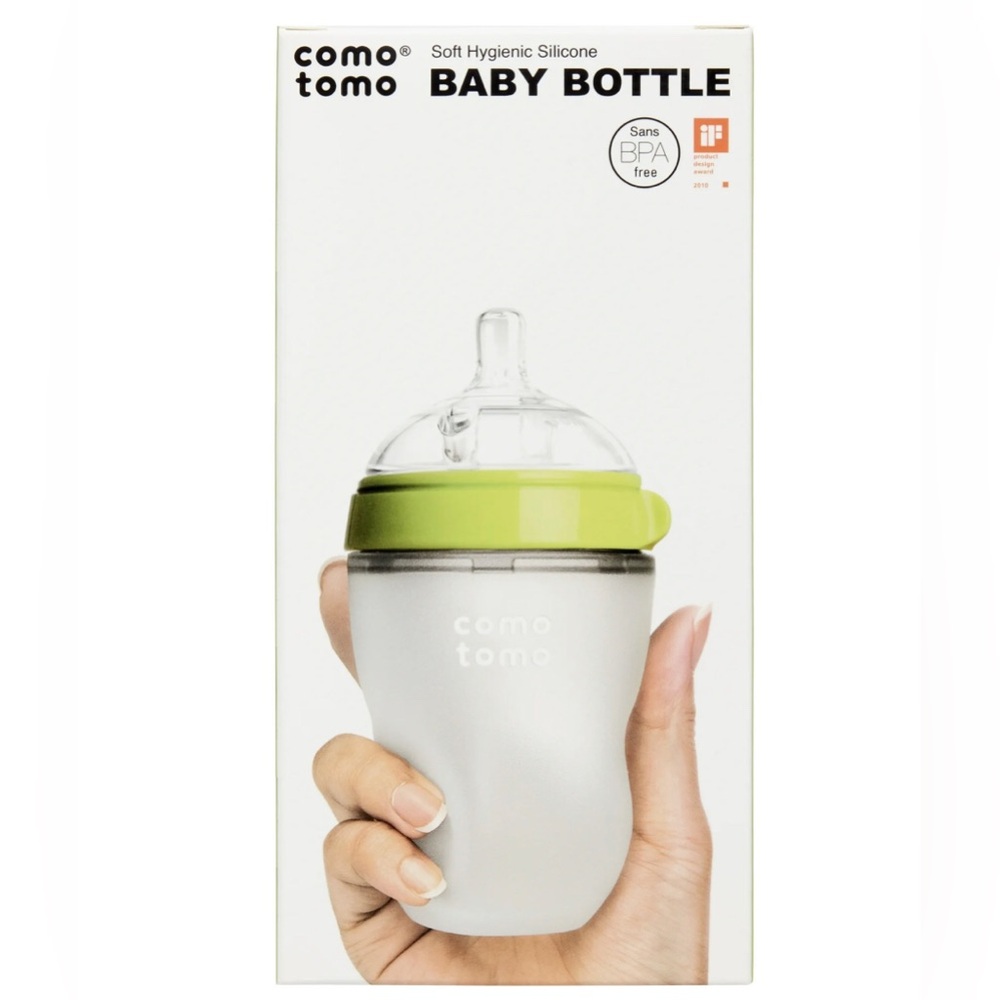 Comotomo Baby Bottle, Green